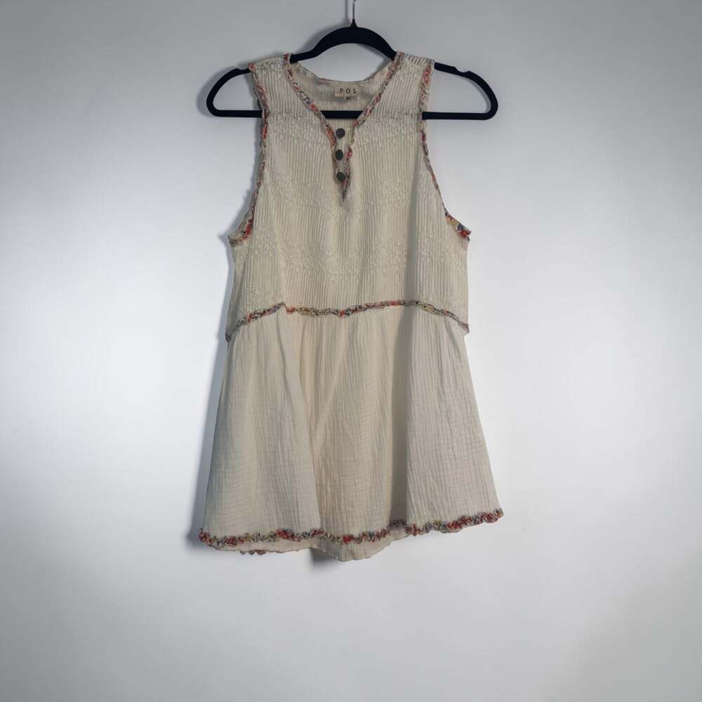 POL Beachy Sleeveless A-line Fit Top M - Picture 5 of 5